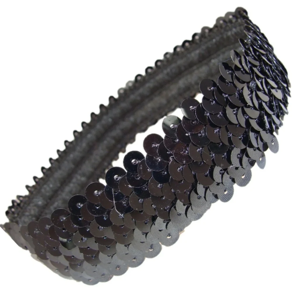Women's Black Sequin Elastic Headband NWT